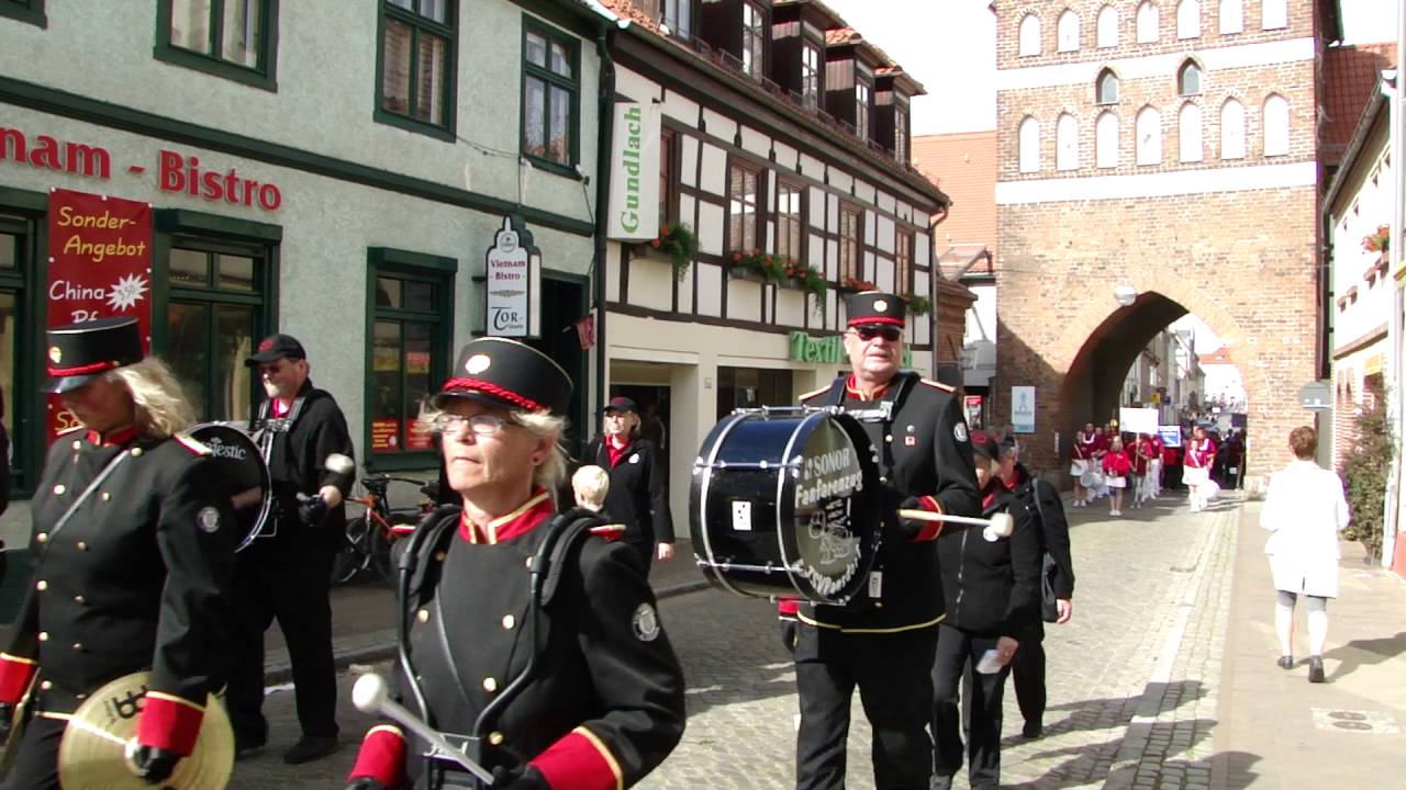 6. Musikfest Teterow 2016 - Marsch Fanfarenzug des TSV Pansdorf