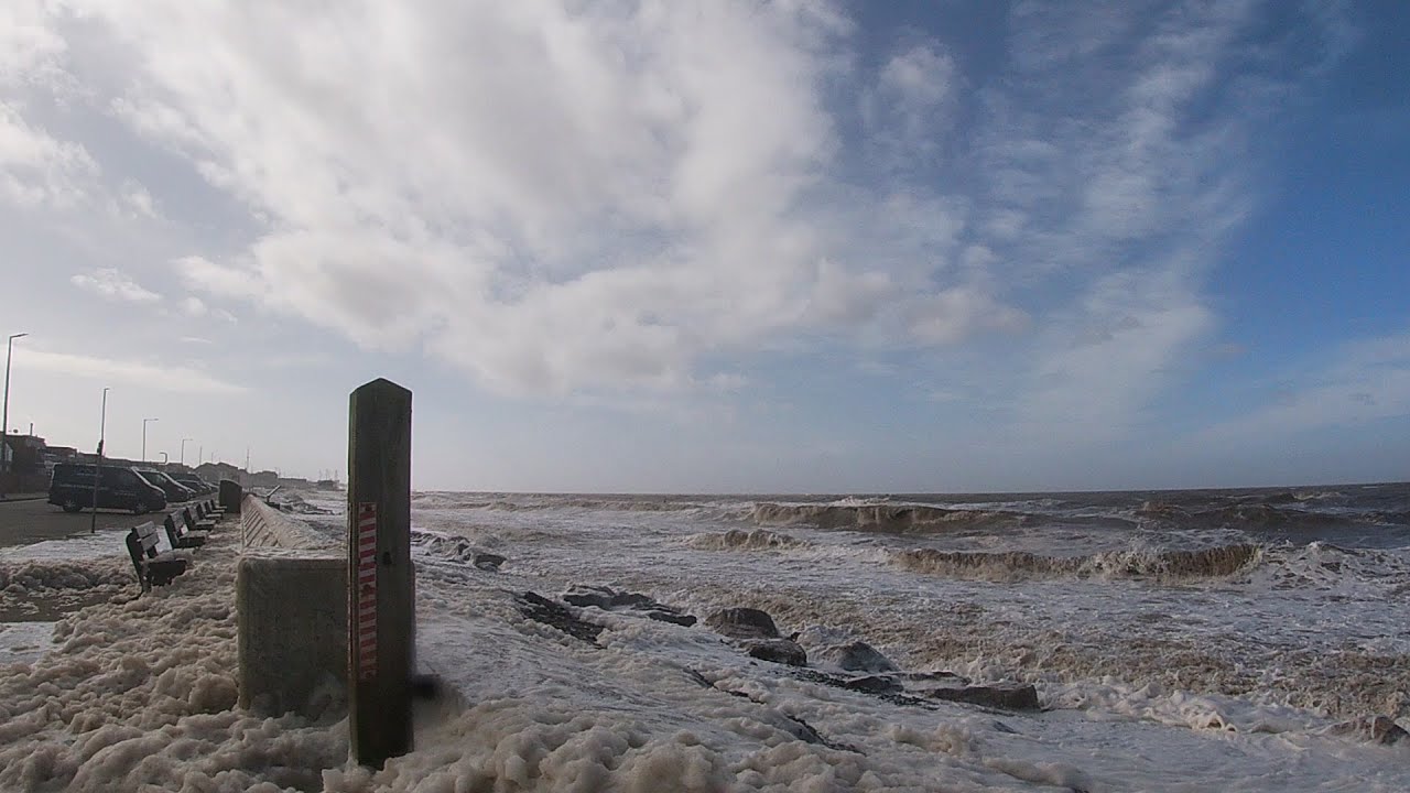 Storm and massive high in Cleveleys. with Croketts Theme
