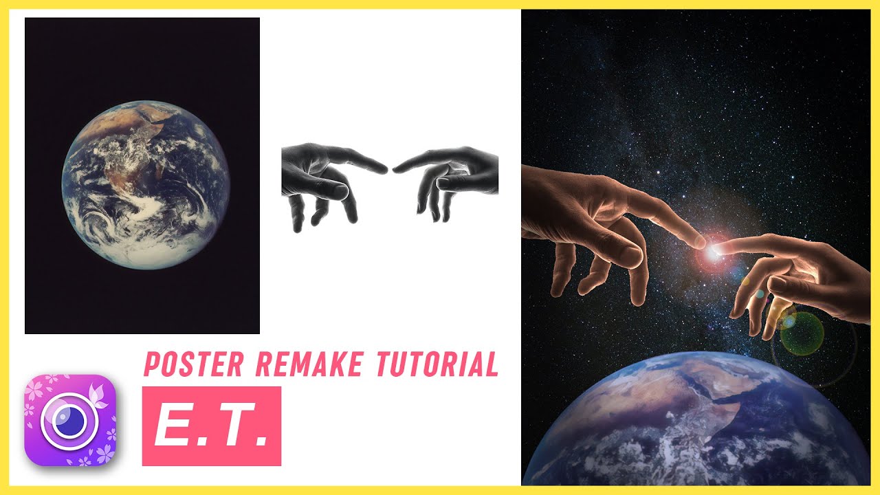 Poster Remake Tutorial: E.T. | Photo Editing Tutorial | YouCam Perfect
