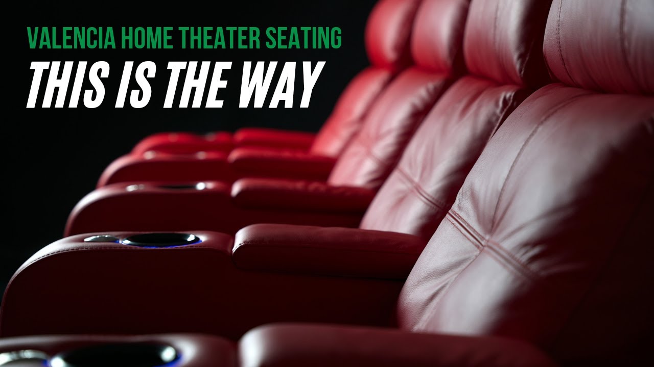 Valencia Home Theater Seating - VERONA in Red