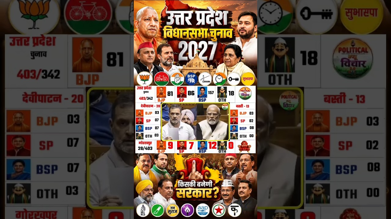 Utter Pradesh Assembly Election Opinion Poll|UP Chunav Exit Poll 2027|Owaisi, Mayawati BJP, Congress