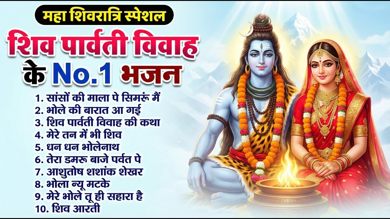 महाशिवरात्रि स्पेशल शिव जी के 10 सुपरहिट भजन |  भक्ति संग्रह | Top 10 Shiv Bhajan | Om Namah Shivaya