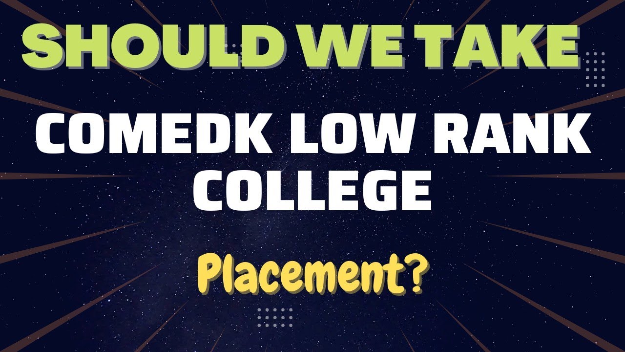 COMEDK Low rank colleges placement|| Truth of Comedk low rank colleges, Placements || #comedk2022