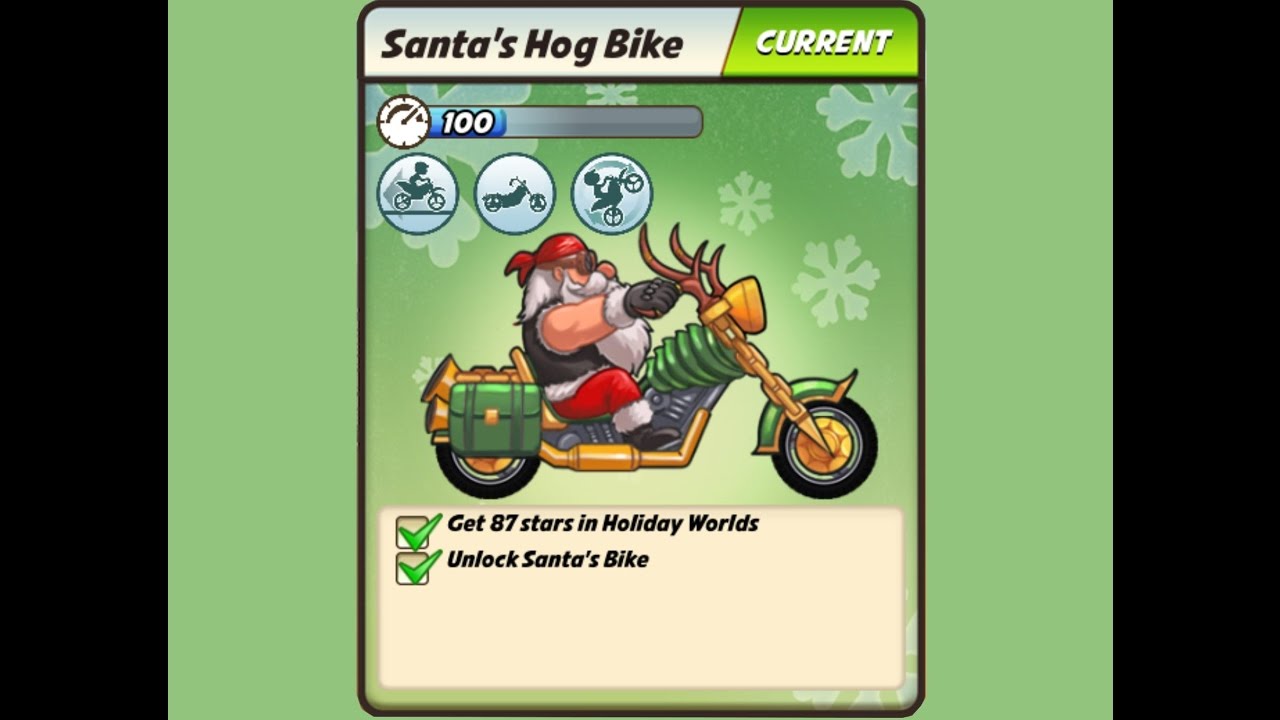 How to Unlock Santa's Hog on Bike Race by Top Free Games