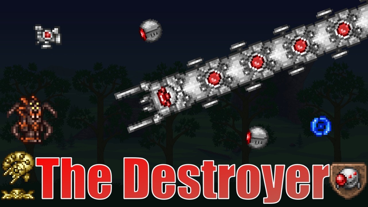 The Destroyer Boss Fight | Master Mode | - Terraria