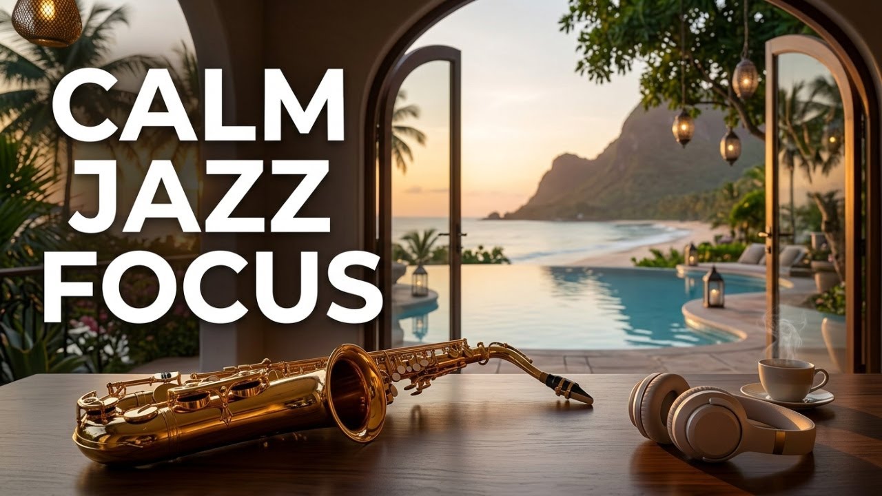 Deep Focus Jazz 🎧 Calm Background Music for Productivity & Relaxation ( No Ads)