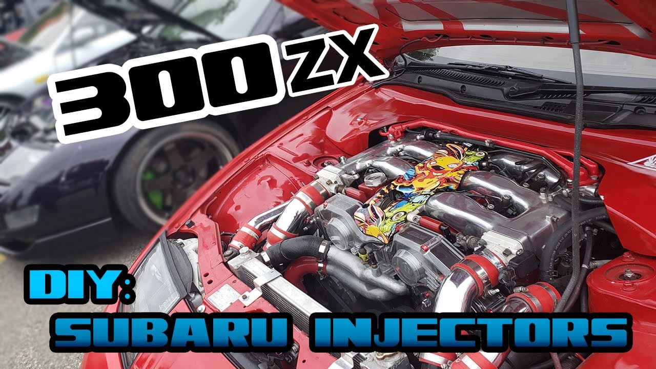 Nissan 300zx install Subaru 550cc fuel injectors and ECU chip on Twin Turbo 1993 Fairlady Z