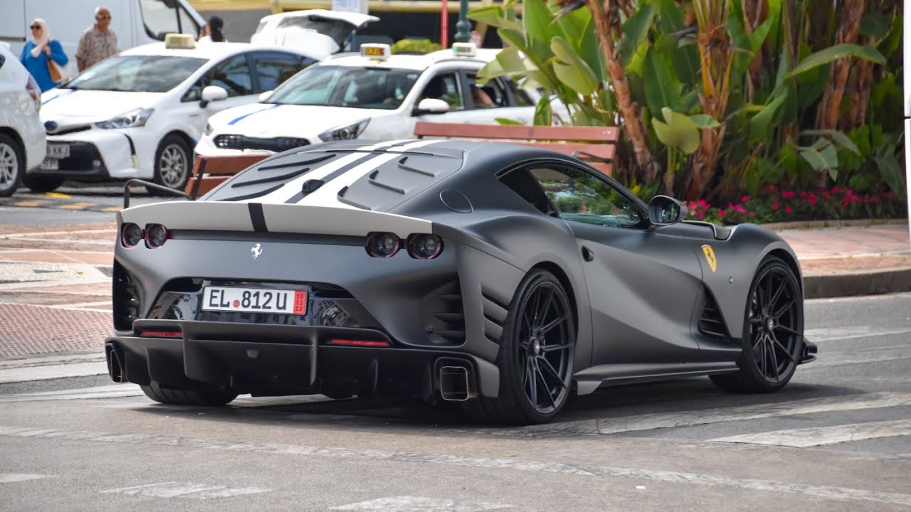 Supercars in Puerto Banus July 2023 [ 8 ] (812 Competizione, x2 Aventador S, 812 GTS, x2 Brabus G800