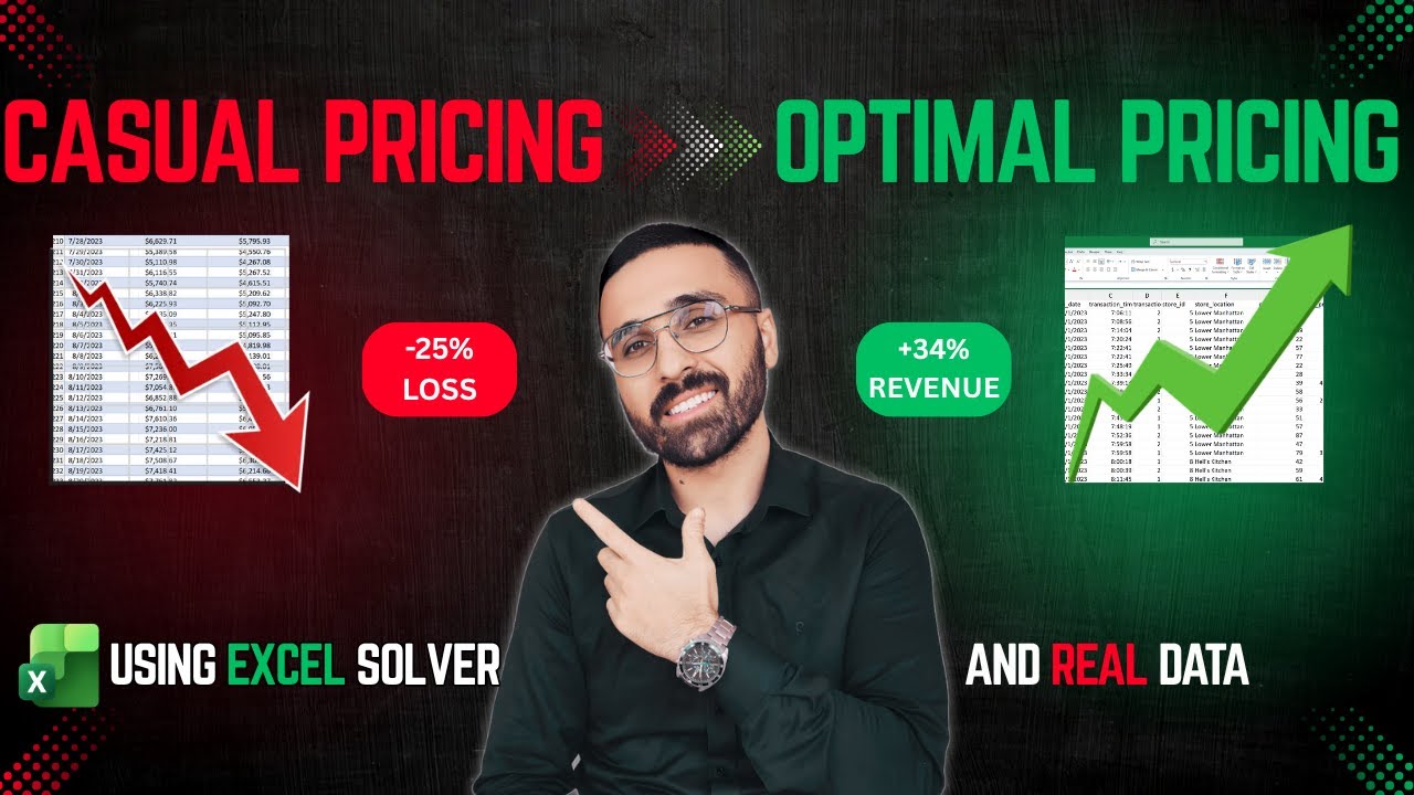 Stop Guessing Prices! Learn Pricing Optimization & Revenue Maximization (Excel Solver Tutorial)