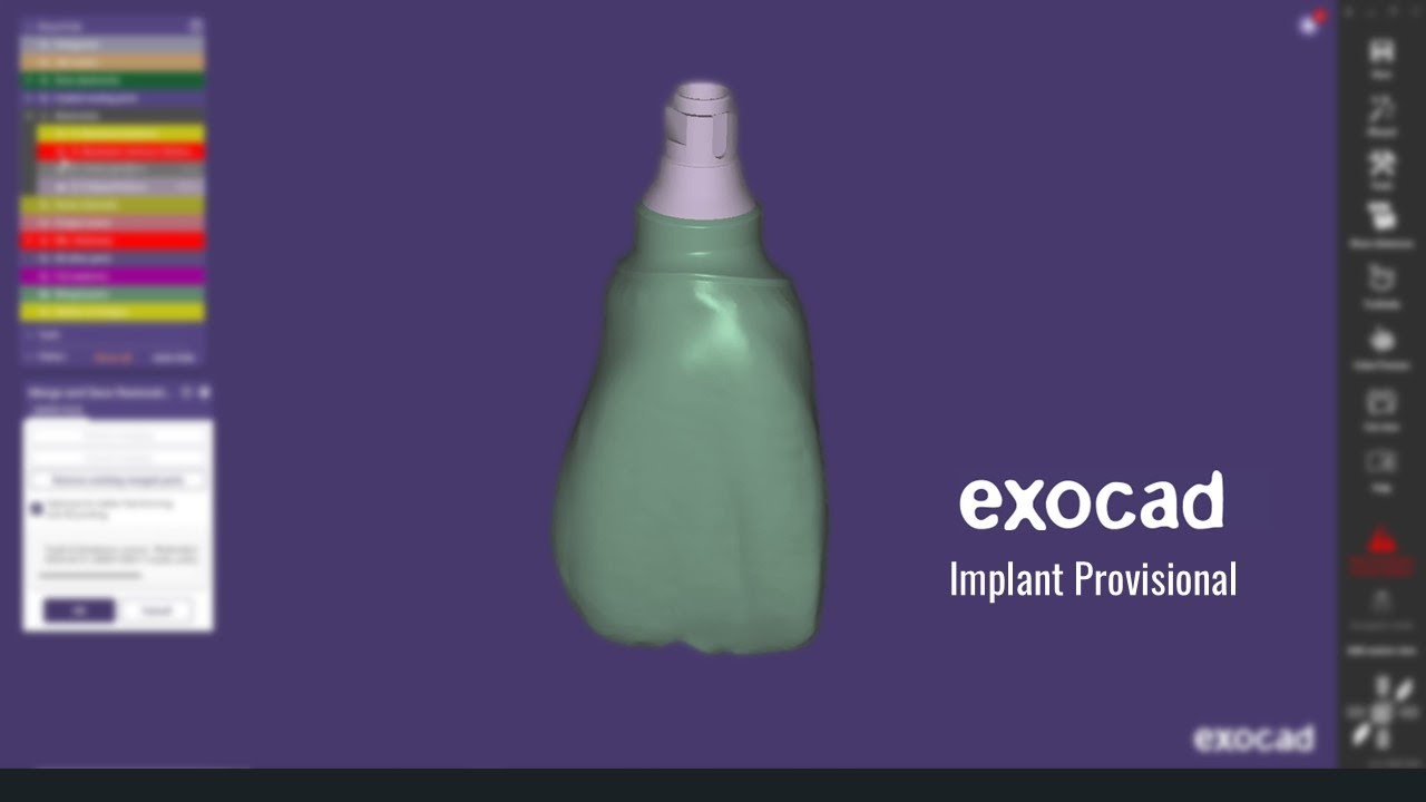 Учебное пособие по временному имплантату Exocad