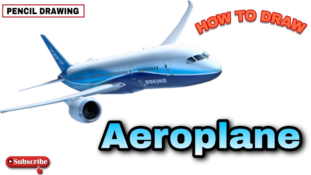 How to draw aeroplane | Easy drawing | Draw with shehzadi