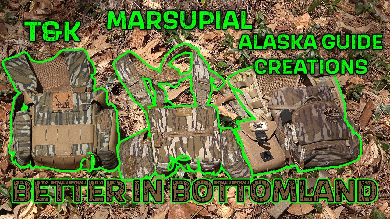 NEW MARSUPIAL BINO HARNESS VS T&K BINO HARNESS VS ALASKA GUIDE CREATIONS MOSSYOAK BOTTOMLAND REVIEW