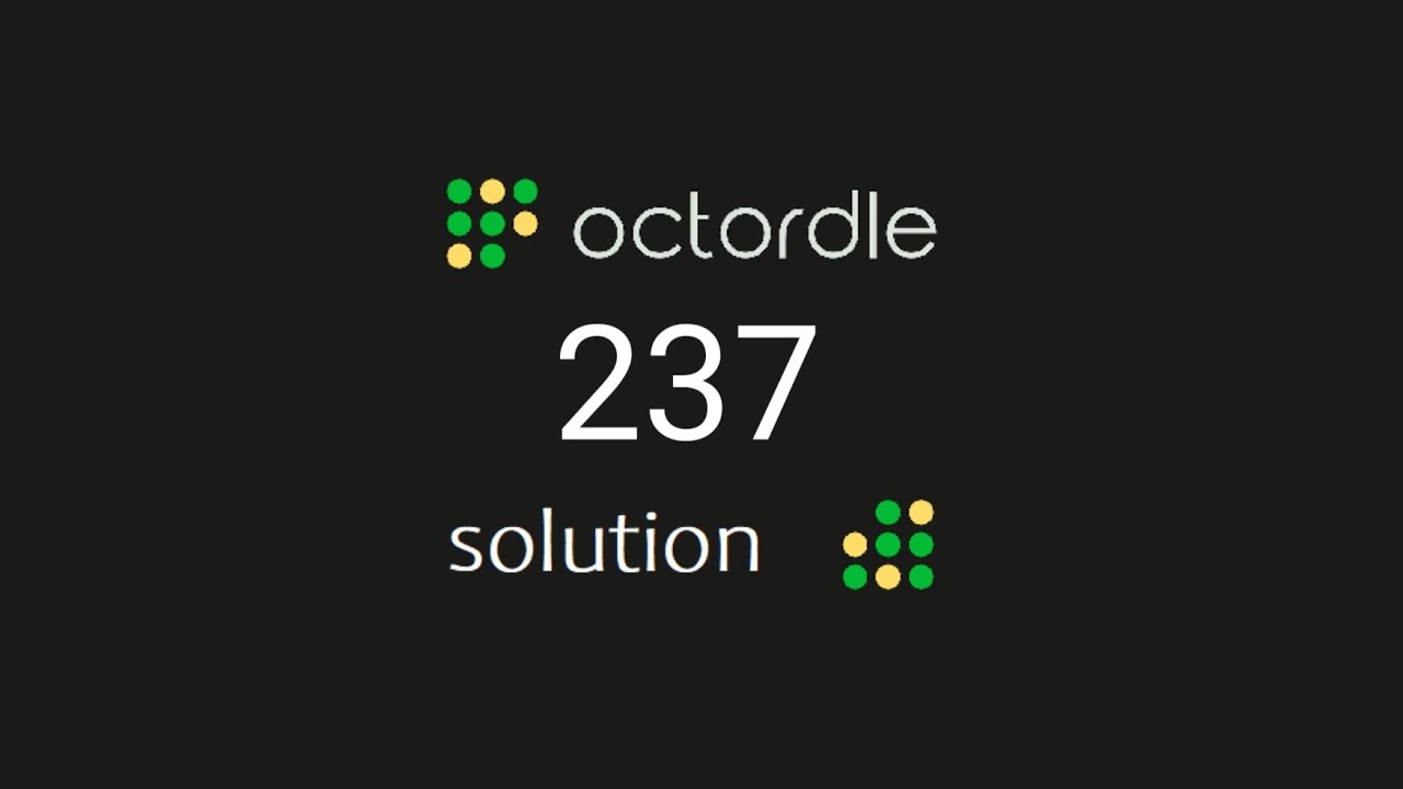 Octordle 237 solution - 18th September 2022