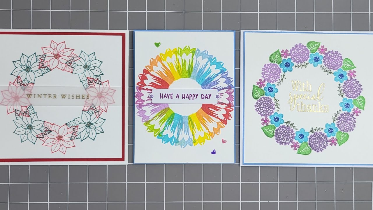 TUTORIAL BY REQUEST. QUICK EASY WREATHS WITH THE STAMPWHEEL