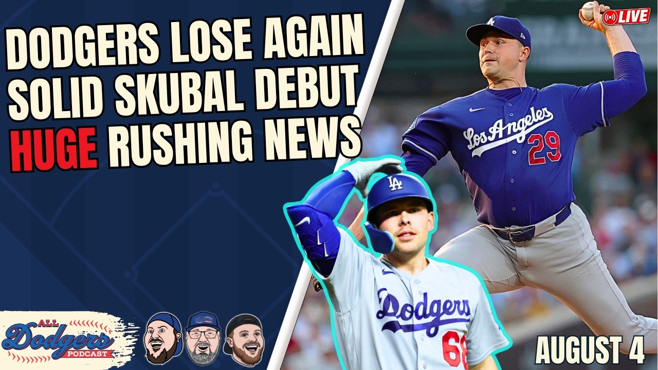 HUGE Dalton Rushing Injury Update; Dodgers Skid Reaches 5 Despite Solid Skubal Debut