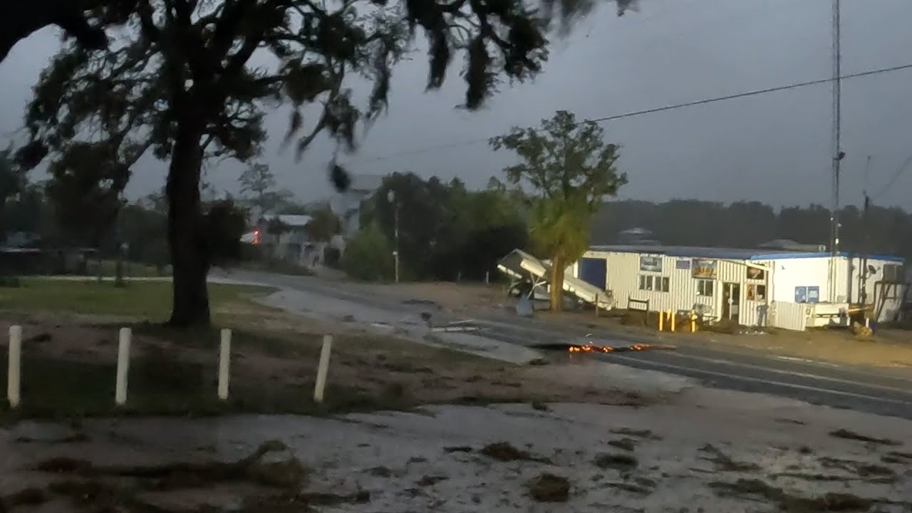 Amazing Time Lapse Of Steinhatchee, FL Storm Surge Destroying Buildings