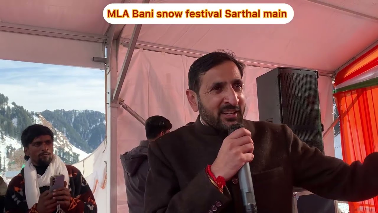 MLA Bani Dr Rameshwar Singh ne snow festival Sarthal main logoon ka aur j.k.C.M Ka sukria ada kiaya 