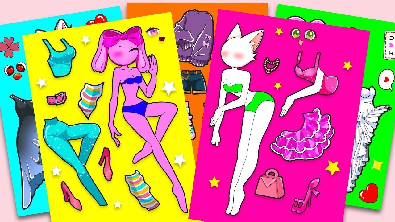 💖 Paper DIY 💖 PINKI x WENDA x OREN: Who Gets the Glitter Heart? ✨ Mix & Match ¦ Incredibox Sprunki