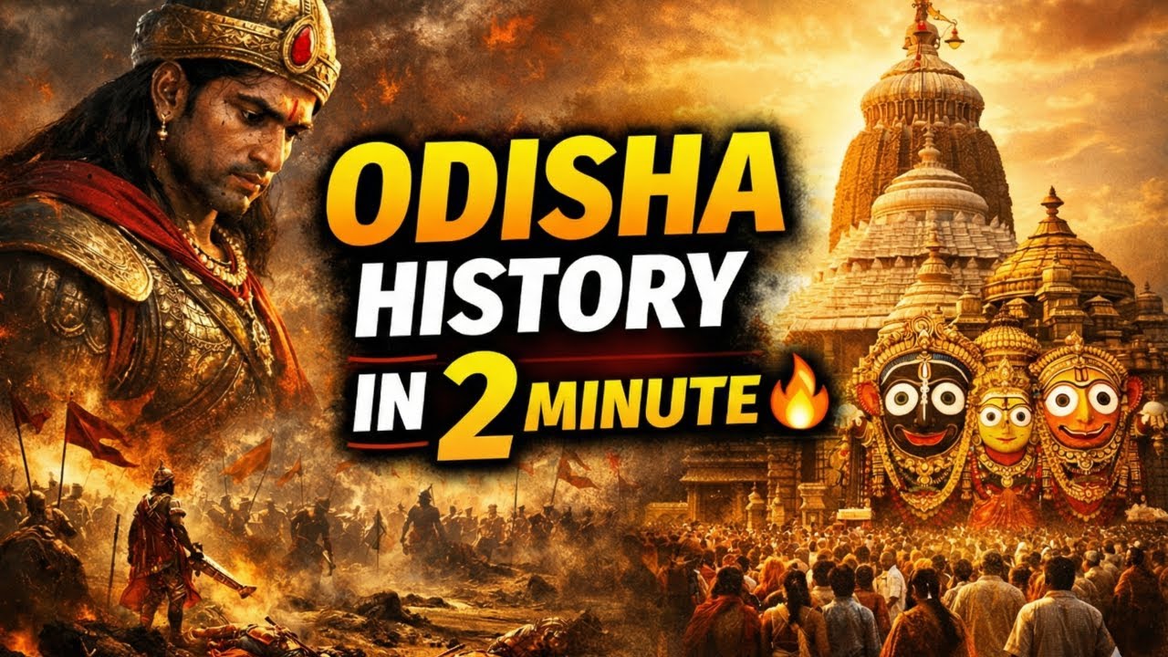 Odisha History in Odia | Kalinga War & Jagannath Culture | 2 Minute History