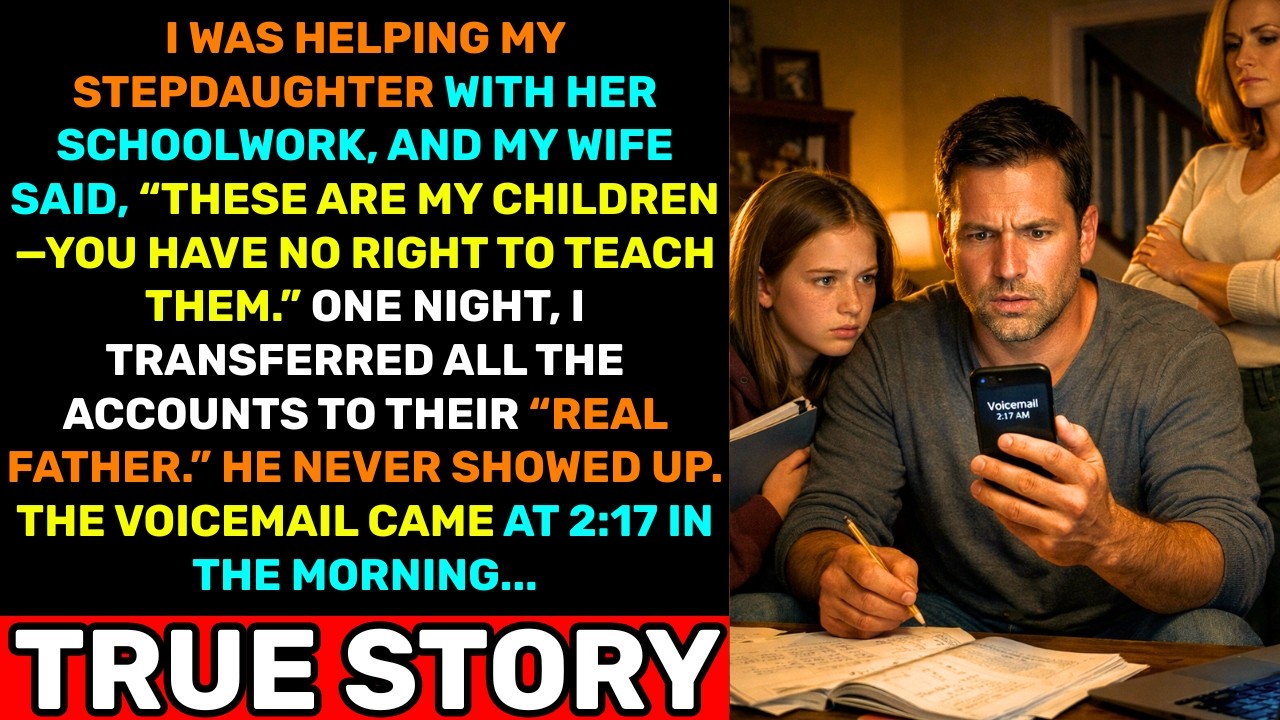 My Wife Said I Had No Right To Teach Her Kids — I Transferred Everything To Their “Real Father”…
