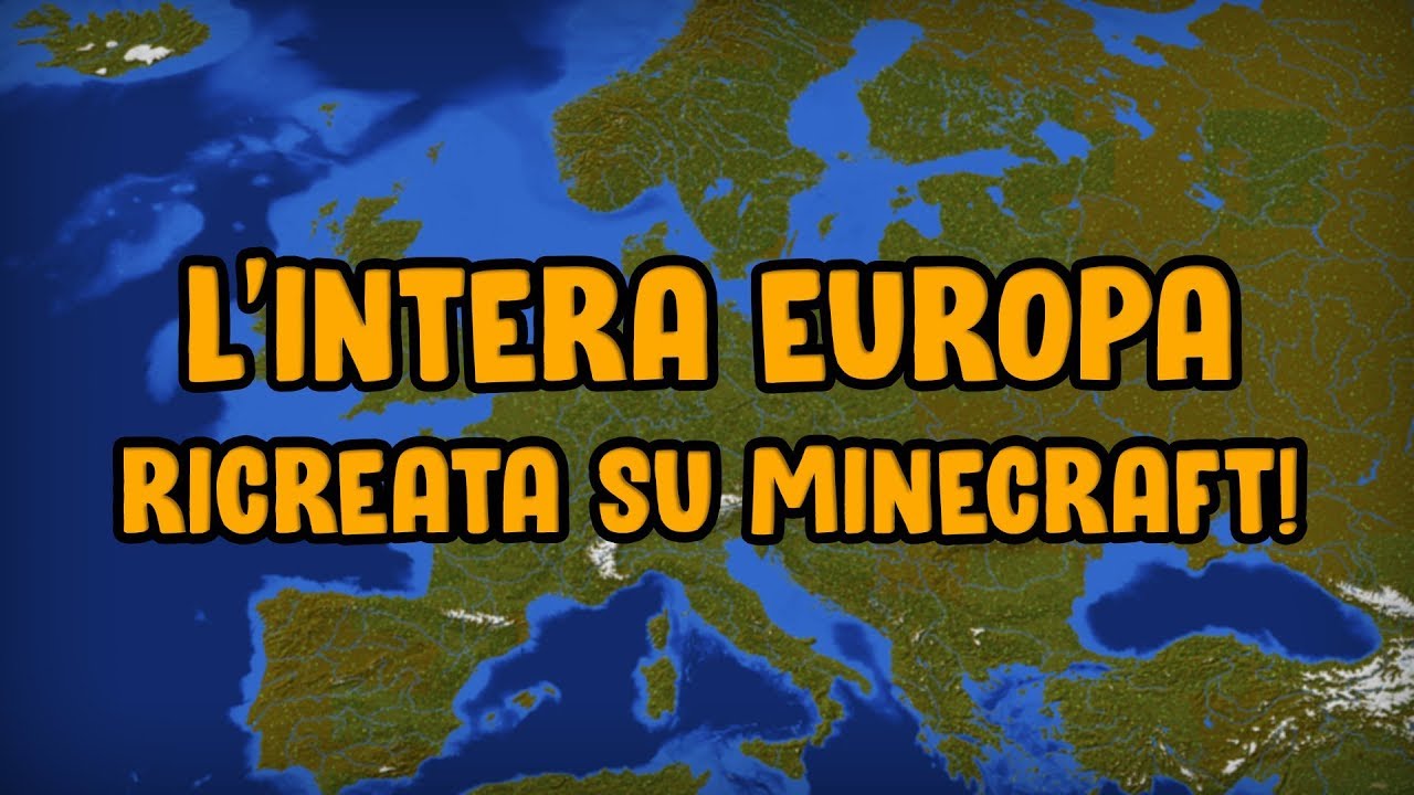 Mappa dell'EUROPA su MINECRAFT! - Originale