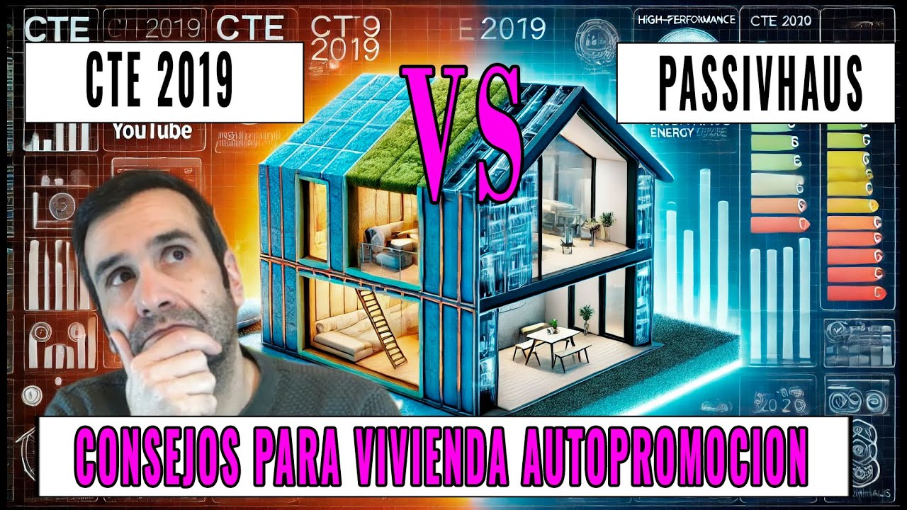 🔴CTE 2019 vs PASSIVHAUS:❎¿Cuál es MEJOR para tu VIVIENDA de AUTOPROMOCIÓN? Consejos y Ahorro📋