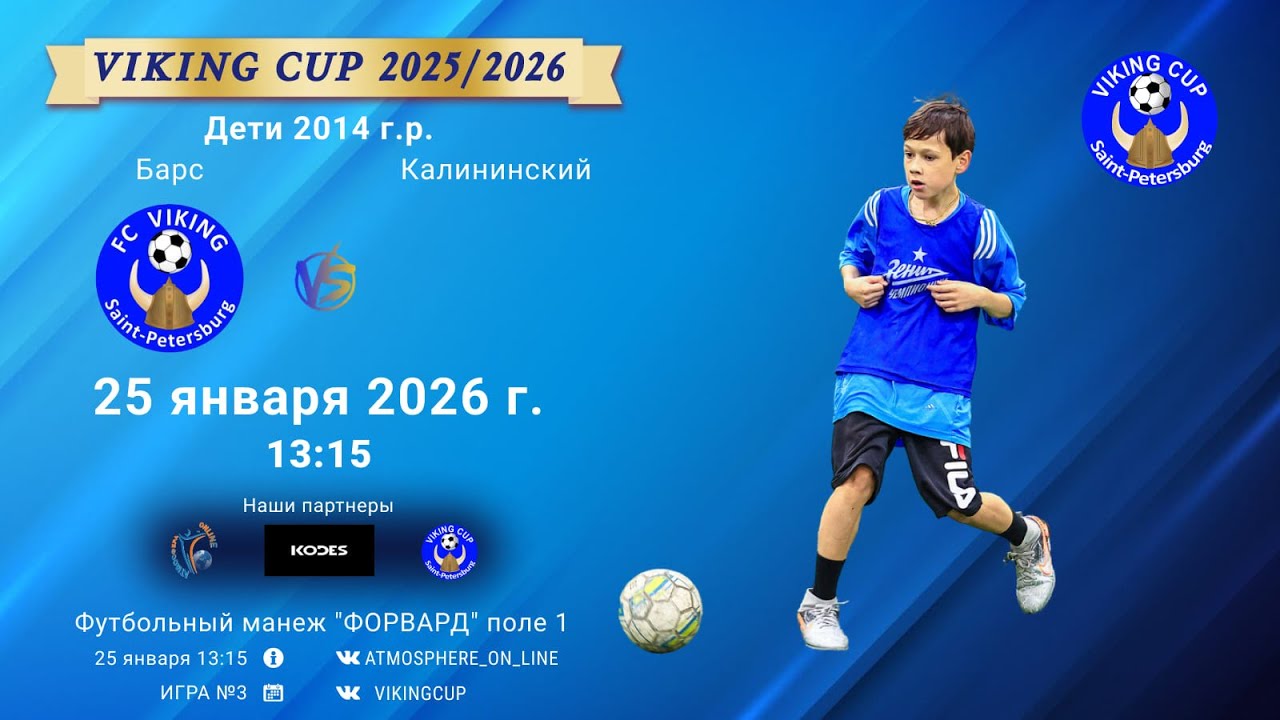 Барс-Калининский/VIKING CUP, Игра №3, 25-01-2026 13:15