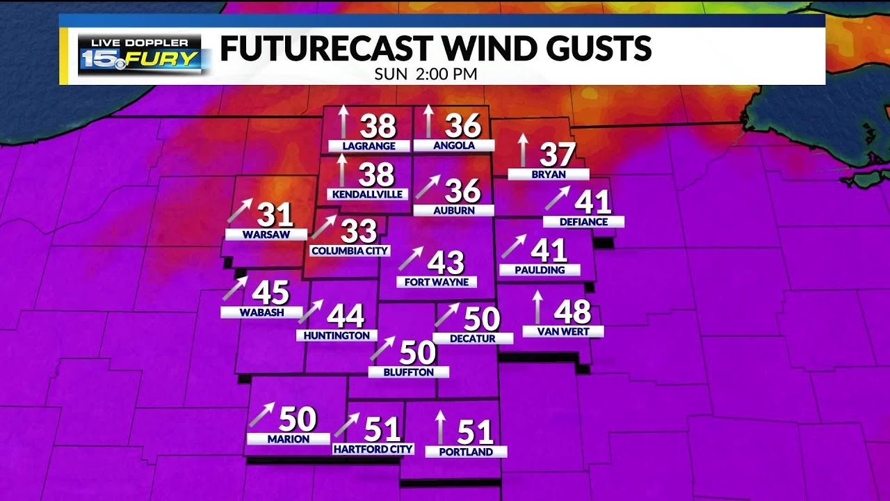 Surging warmth this afternoon