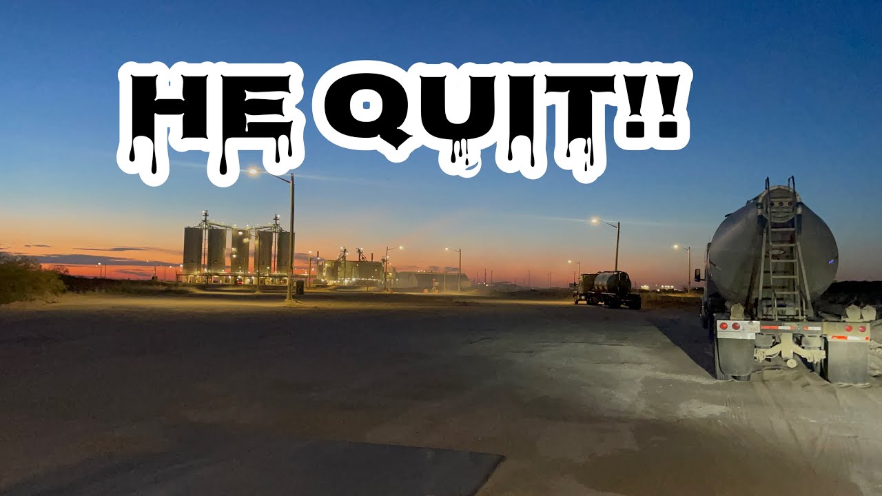 OILFIELD TRUCKING JOBS MY TRAINEE QUIITS ON ME/ HAULING Frac sand west Texas oilfield/rough out here