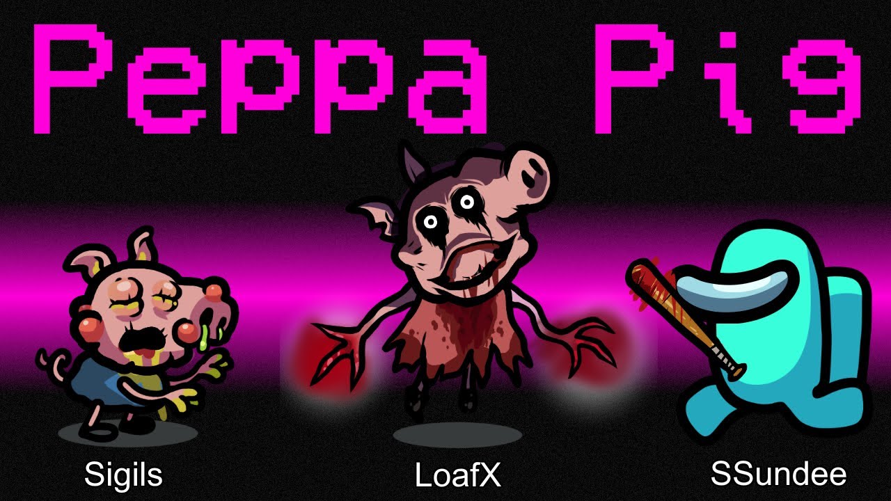 *NEW* HORROR PEPPA PIG ROLE in AMONG US (Scariest Mod!)