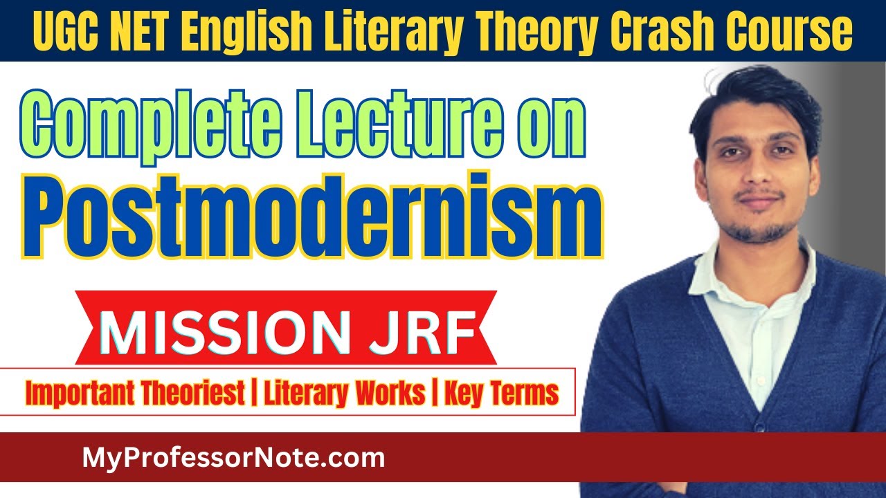 What is Postmodernism - Literary Theory | Literary Terms | UGC NET English Literature | GATE English