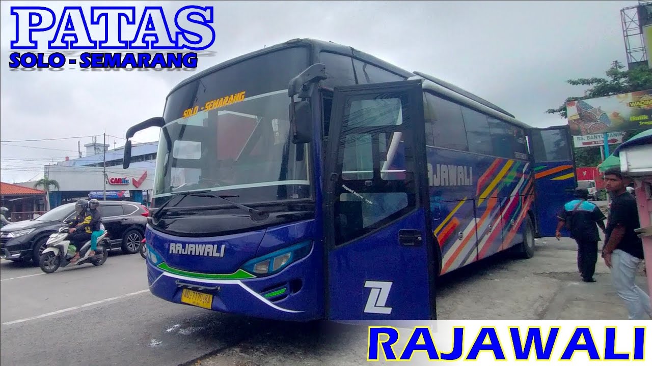 Bus Rajawali Single Glass + Cuaca hujan || Penumpang Full + Kruw Full Senyum🤭