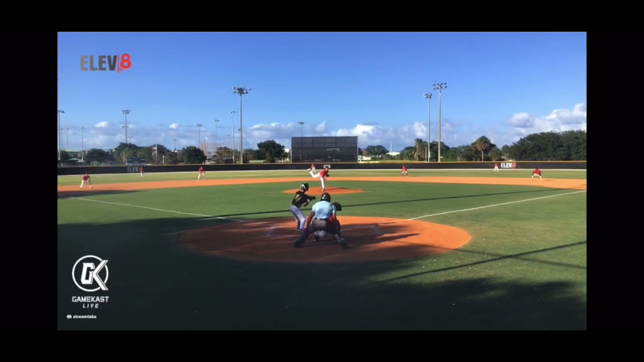 Jacob Steinmetz (2021) 4-28-21 pitching for Elev8 Academy. 3 innings 9 K’s.