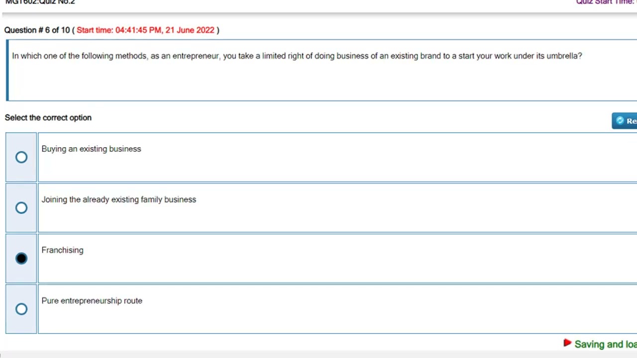 MGT602 Quiz No 02 Spring 2022 || 100% Correct Ans