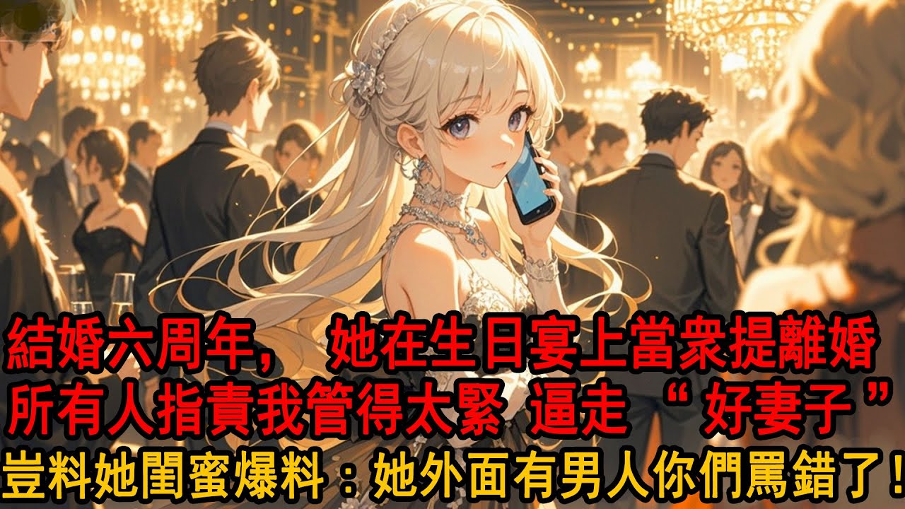 結婚六周年，我等來的不是祝福而是離婚宣言，所有人指責我管柳如煙管得太緊，逼走好妻子。我沉默，結果下一秒她閨蜜掀桌：男人在外面，房子在對面，你們罵錯人了！ #小说 #爱情 #爽文 #柳如煙