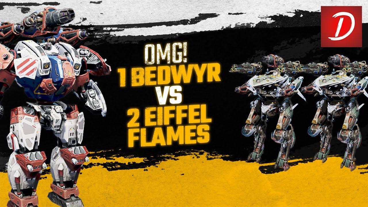 🔥 1 Bedwyr vs 2 Eiffel Flames (2 Matches) : Infrno vs Pyro  : War Robots WR