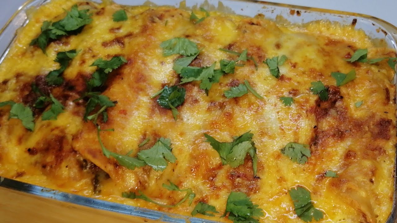 How to Make Minced Beef Enchiladas From Scratch | Mexican Cuisine - Enchiladas de Carne Molida
