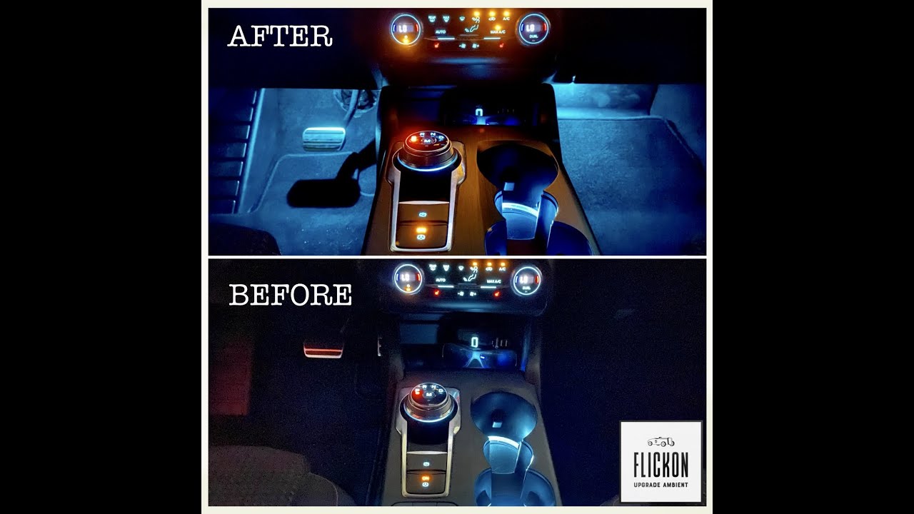 FLICKON Front - Footwell Ambient Lights Installation - Ford Focus MK4