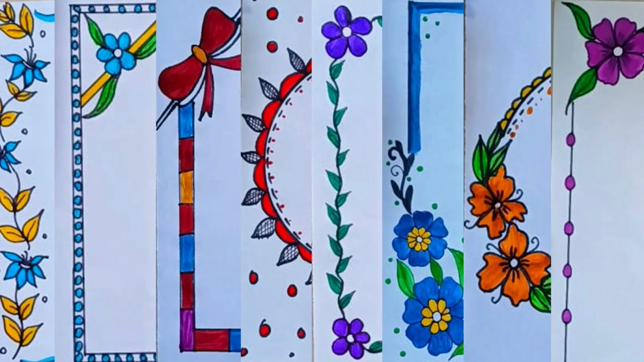 Unique & Creative Border Designs 🎨🥰🍁