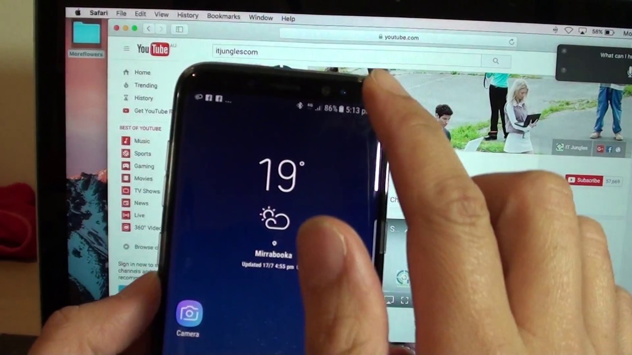 Samsung Galaxy S8: поделитесь интернет-подключением с Macbook Pro через Bluetooth