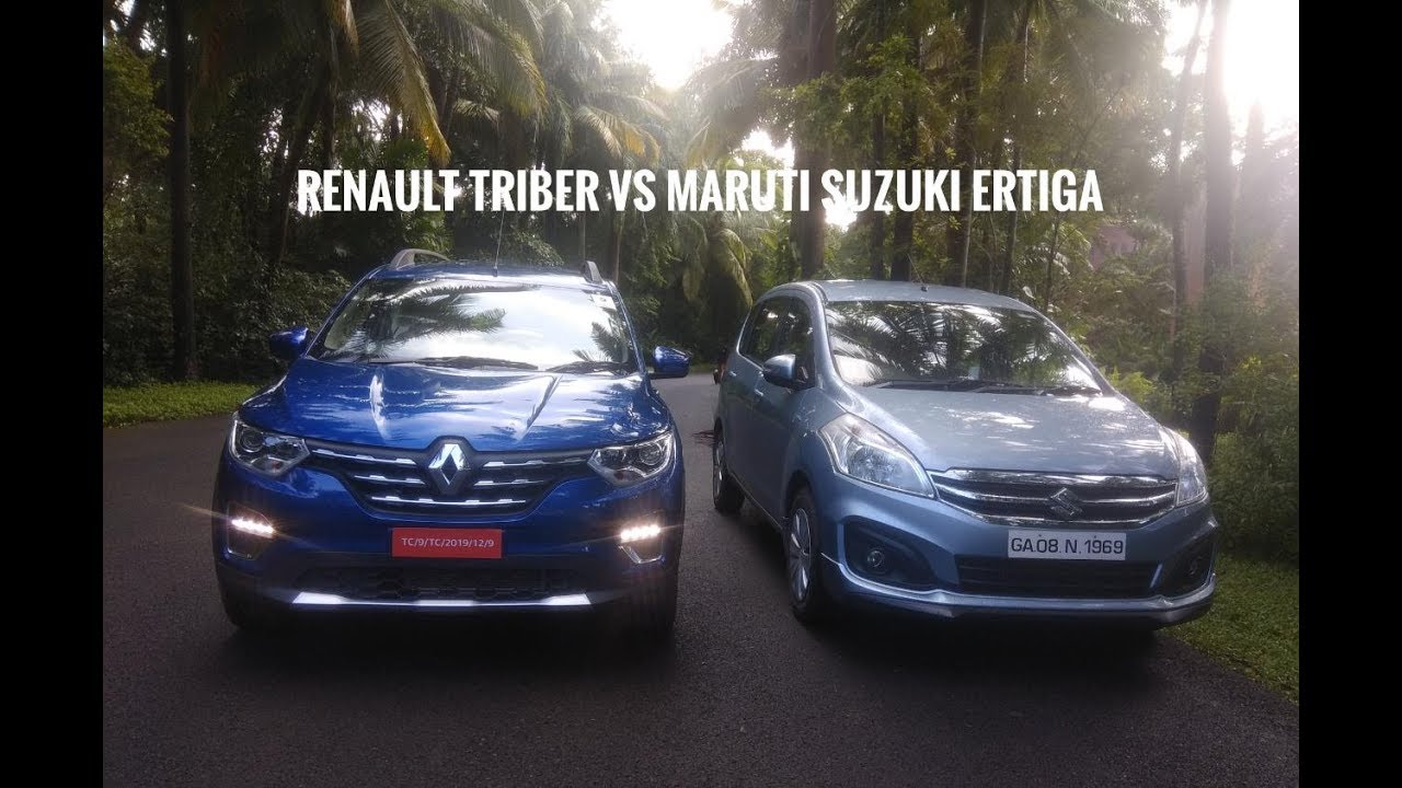 Renault Triber vs Maruti Suzuki Ertiga | Size/Dimensions Comparison