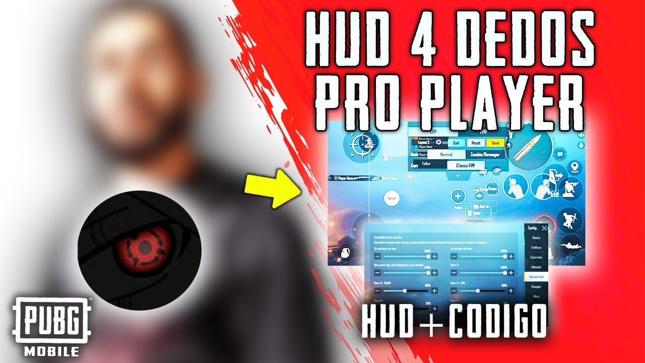 COFFIN►HUD 4 DEDOS👐 PRO PLAYER ►(CODIGO HUD, sensibilidad FULL giroscopio) GUIA PUBG MOBILE 2021