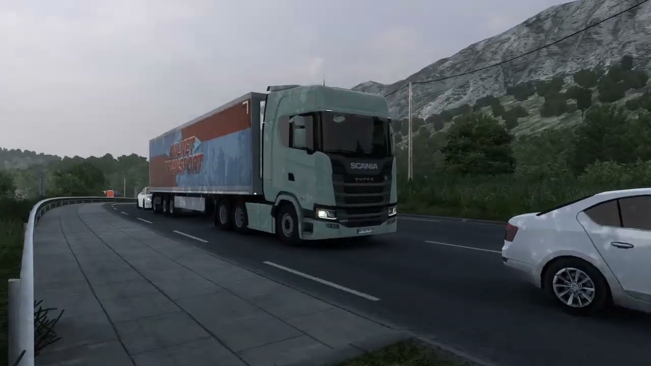 ETS2: entrega de Equipamento Médico entre Marselha e L'Île-Rousse (França)