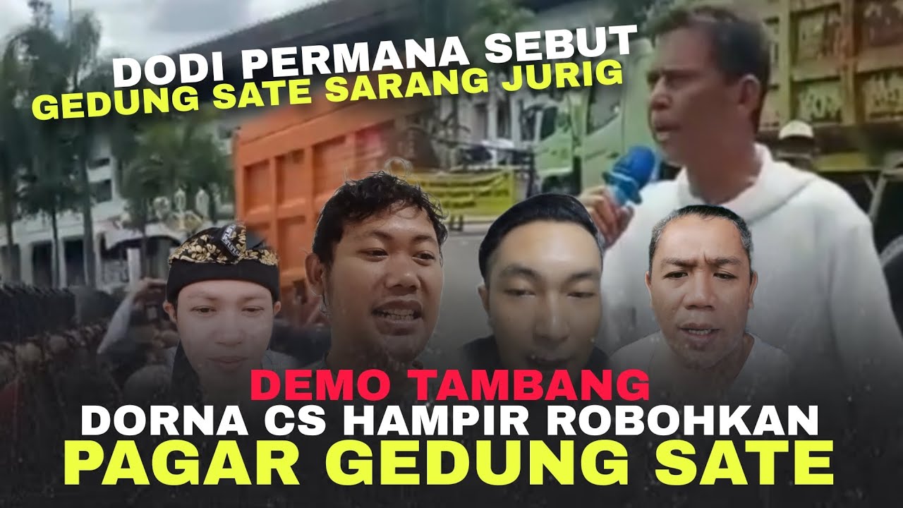 GEDUNG SATE SARANG JURIG⁉️ ORASI DODI PERMANA SOAL TAMBANG DITUTUP KDM