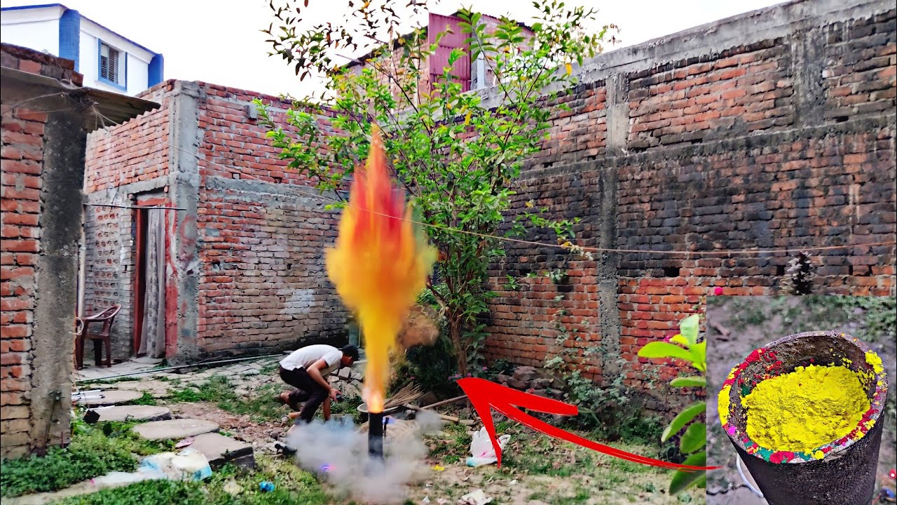 Gulal bomb blast 🎇 गुलाल बम ब्लास्ट 😱 #gulal bomb