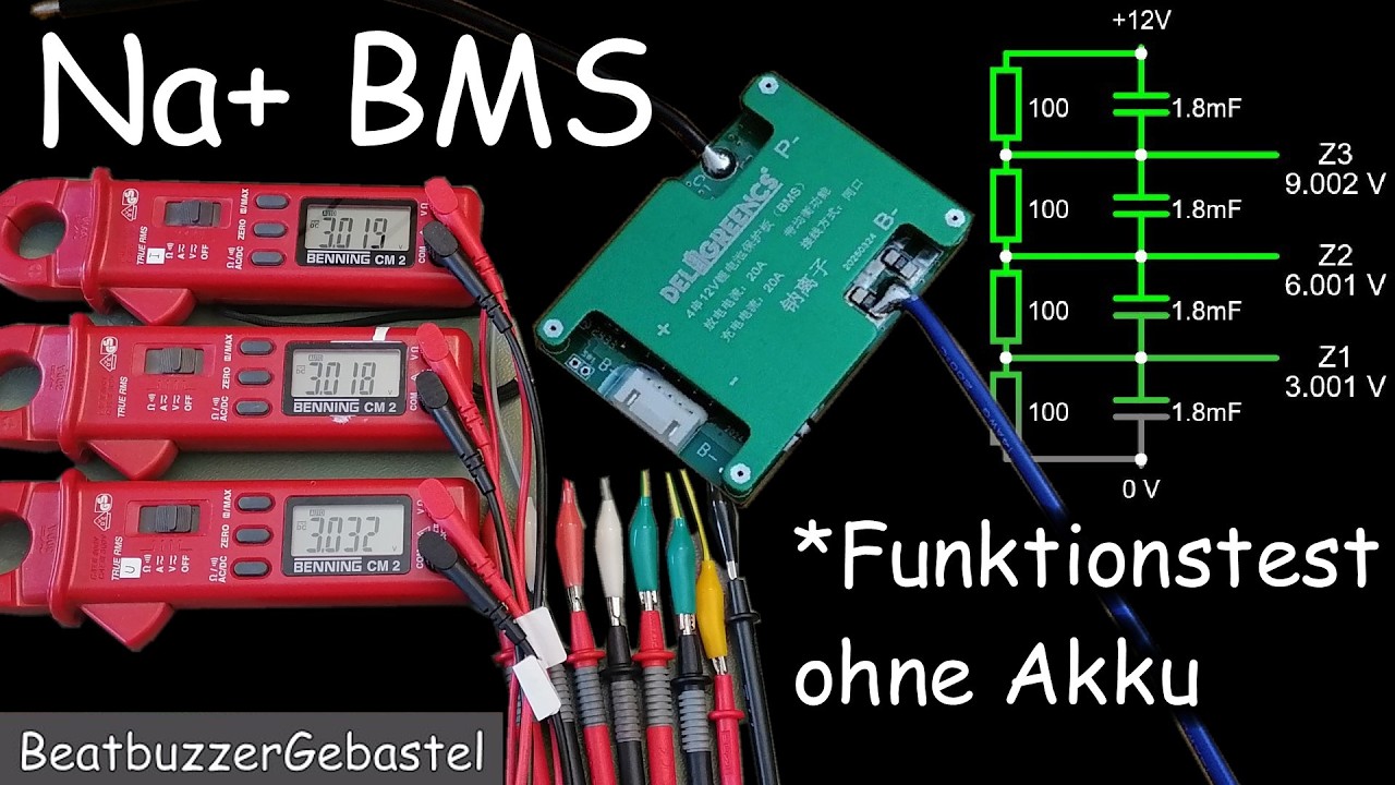 ein BMS ohne Akku testen - so geht's