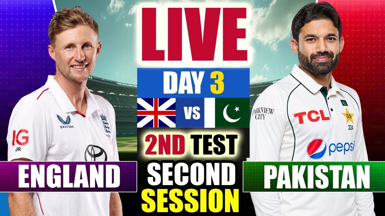 🔴LIVE: PAK vs ENG, 2nd Test Day 3 | Pakistan vs England Live | Live Cricket Match Today