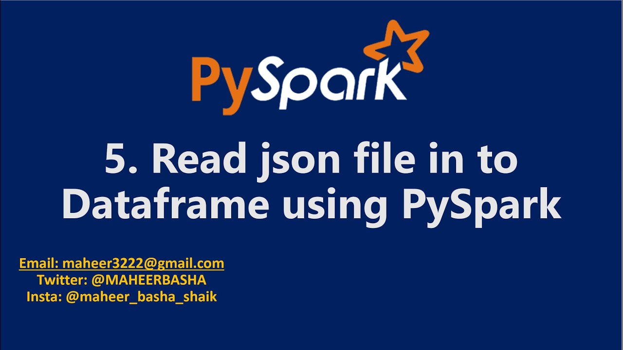 5. Считывание JSON-файла в DataFrame с помощью Pyspark | Azure Databricks