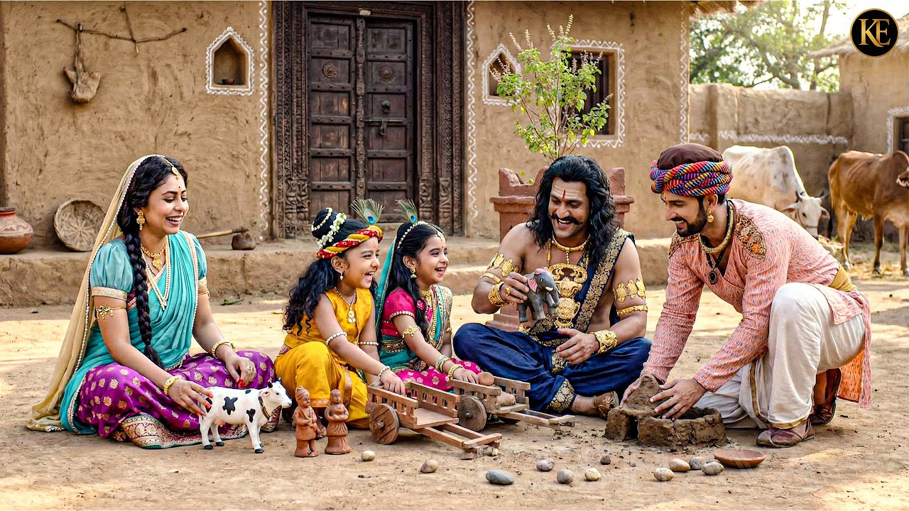 बाल कान्हा अपने कंस मामा के साथ खेल रहे हैं || यशोमती मईया के नंदलाला || Shree Krishan leela ||
