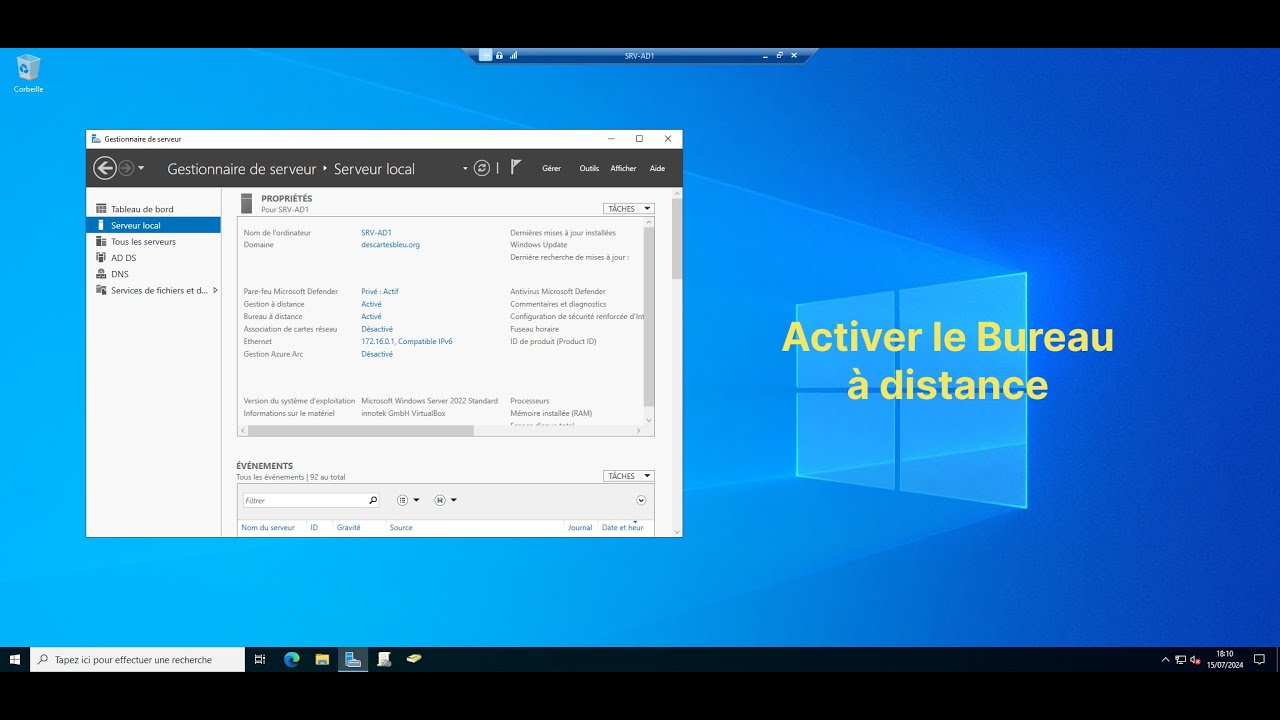 🖥️ Bureau à distance - Windows Server 2022 (14/14)